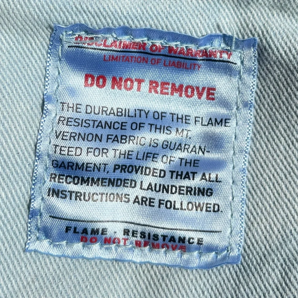 Ariat FR M3 Loose Straight Leg Jeans Men’s 42x32 Blue Frame Resistant Work - Picture 16 of 16